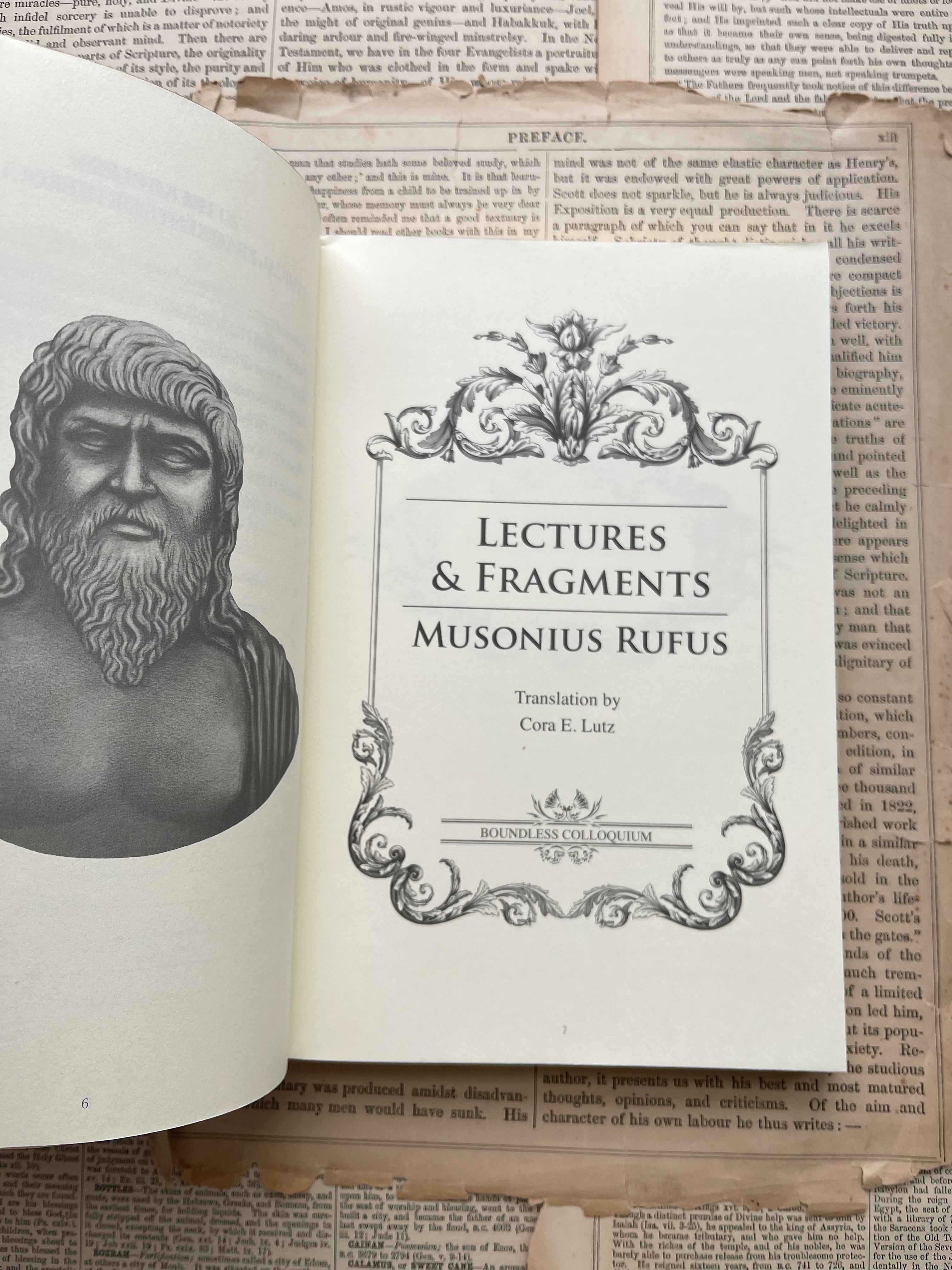 Musonius Rufus Letters & Fragments: Stoic Wisdom in Hardcover Edition